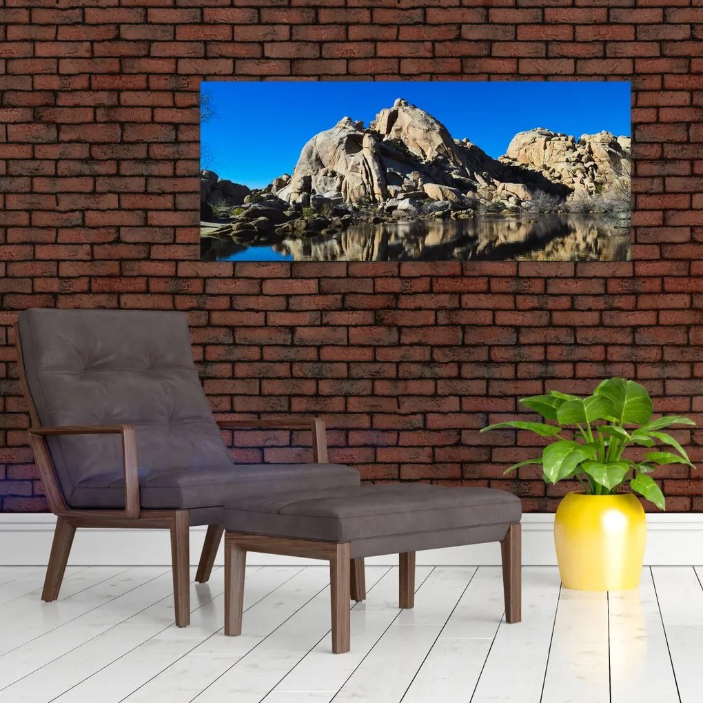 Tablou oglinzirea pietrelor (120x50 cm)