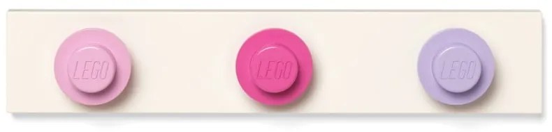 Cuier de perete LEGO®, roz-gri