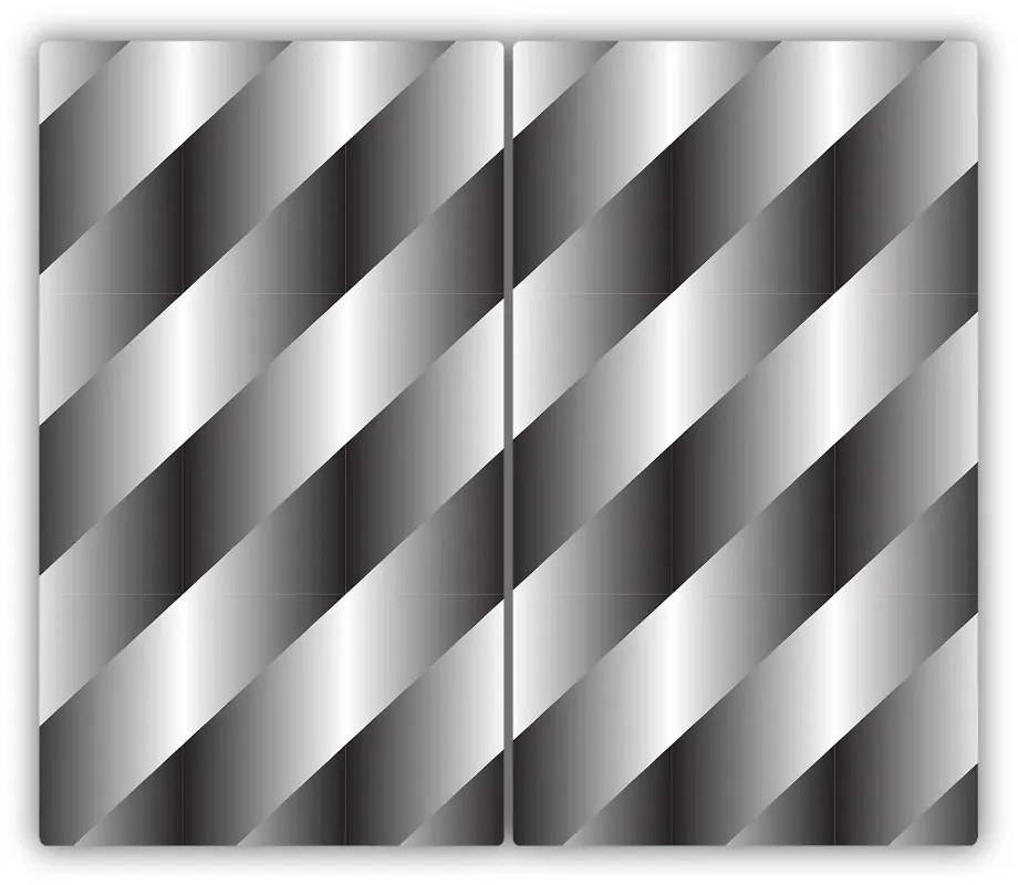 Tocator din sticla dungi abstracte
