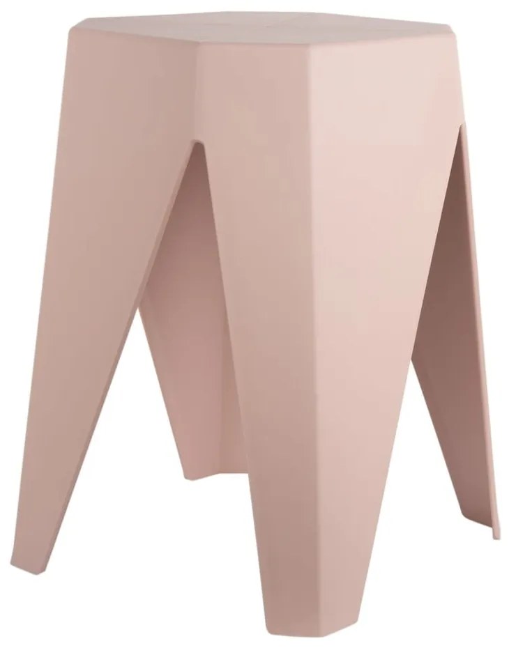 Scaun roz deschis din plastic Cherish – Leitmotiv