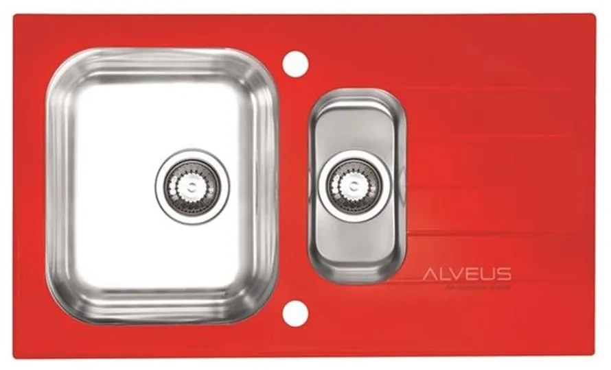 Chiuveta inox Alveus Glassix 20 finisaj personalizat 86x50 cm