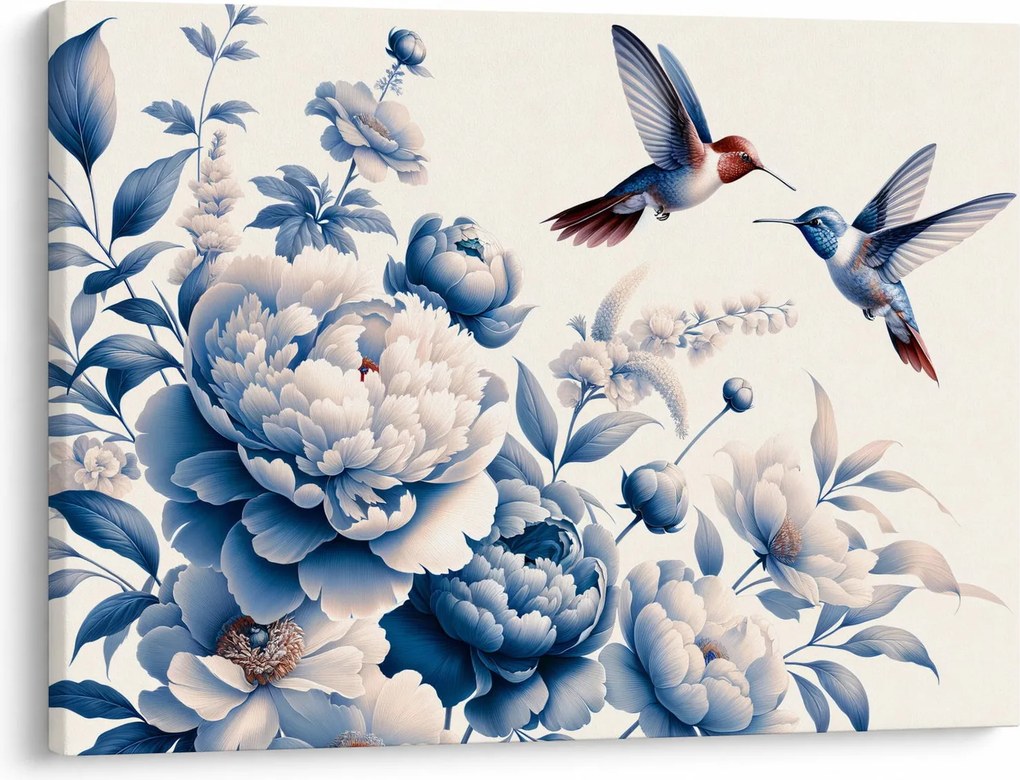 Tablou - Colibri deasupra florii (70x50 cm)