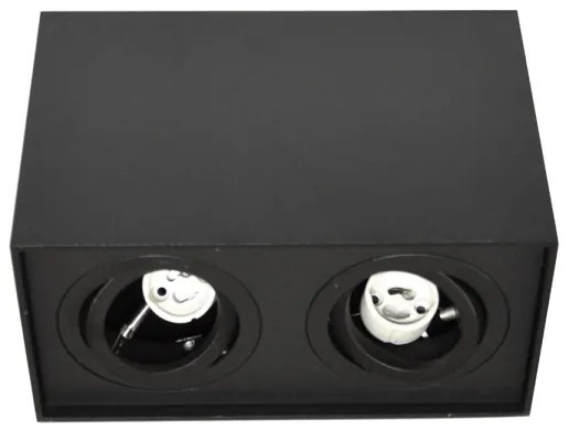 Lampă spot SIROCO 2xGU10/30W/230V negru