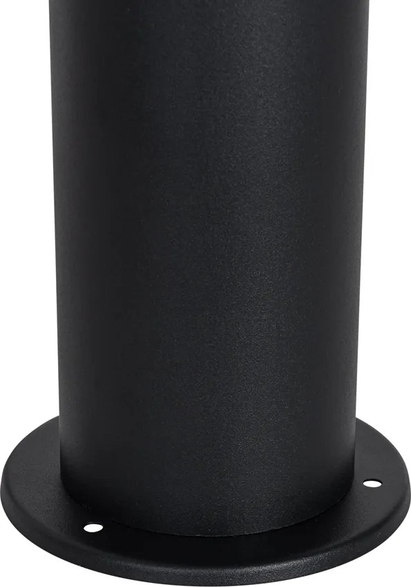 Lampa de exterior in picioare neagra cu abajur opal 70 cm - Odense