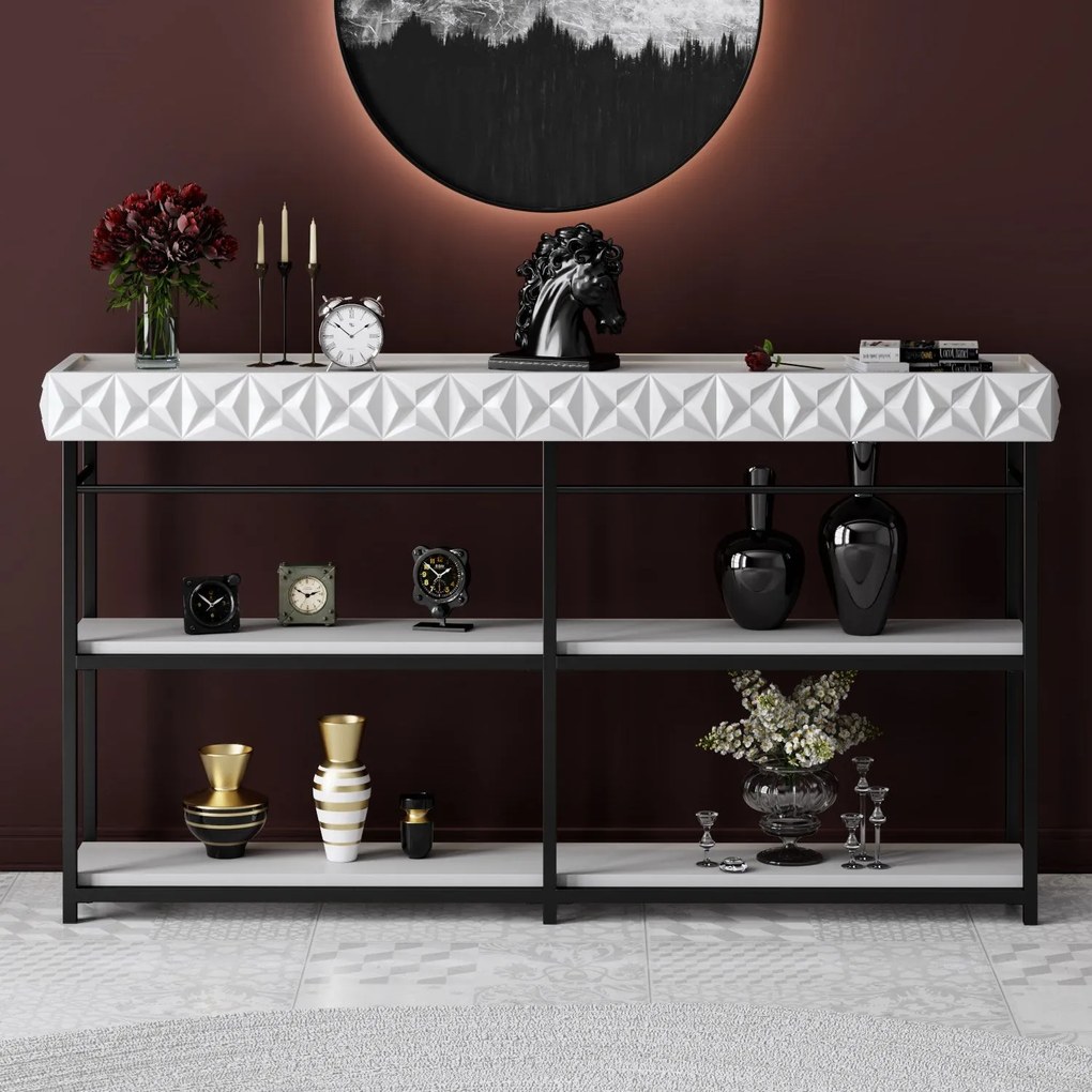 Consolă Zumrut - White, Black (152)