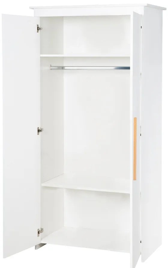 Șifonier de copii alb 96x190x50 cm Lilo – Roba