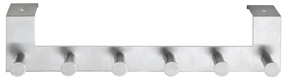 Cuier suspendat pentru ușă cu 6 cârlige Wenko Celano, argintiu