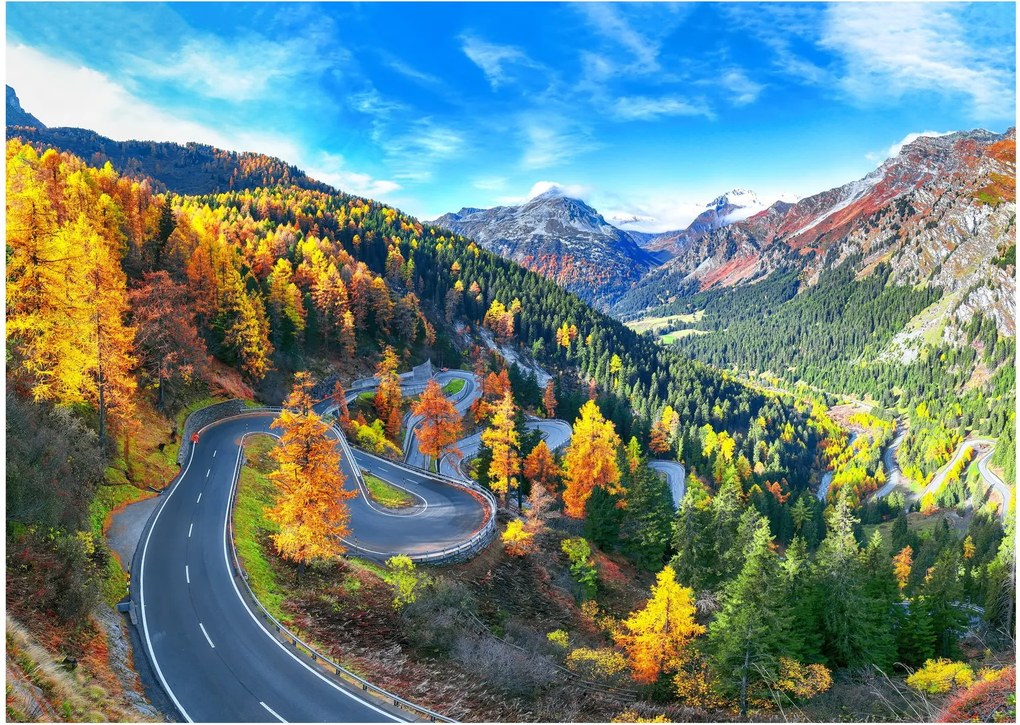 Tablou pe sticlă - Trecătoarea Malay Pass (70x50 cm)