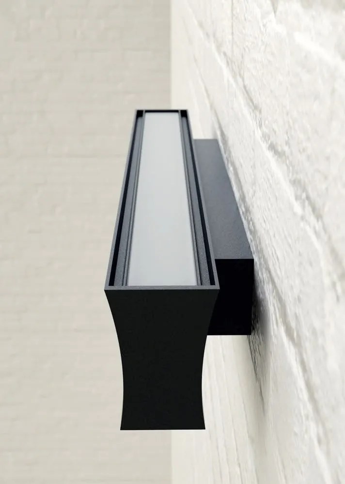 Aplica LED de perete ambientala HANOK 14W 3000K neagra