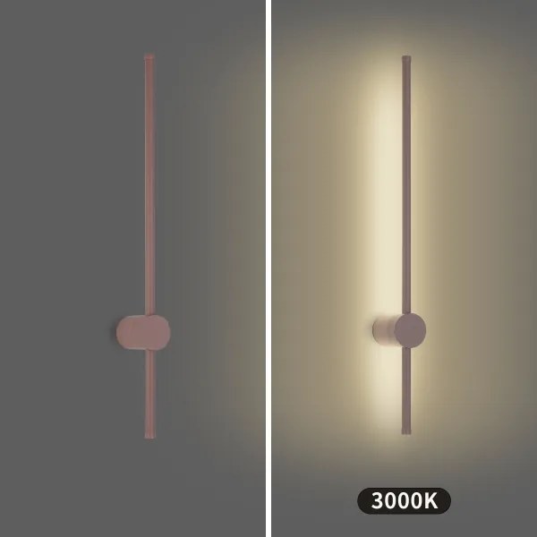 BRILAGI AURA - Aplică LED de exterior pentru perete, 12W/230V, 3000K, IP54, 65 cm, maro, CRI 90