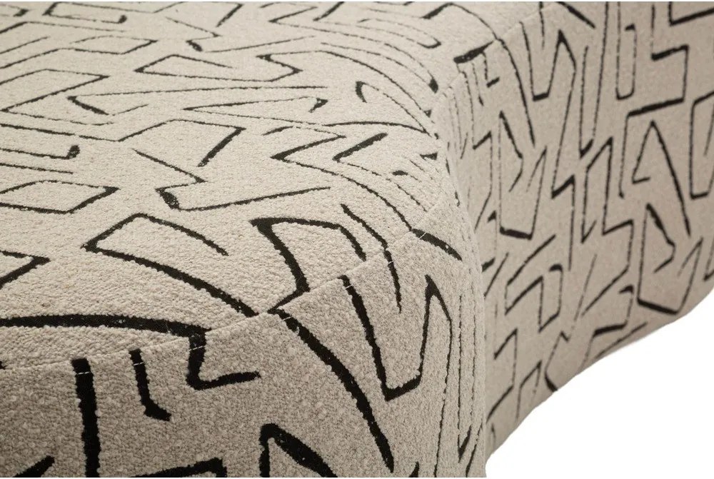 Canapea bej cu tapițerie din țesătură bouclé 176 cm Nairobi – Mauro Ferretti