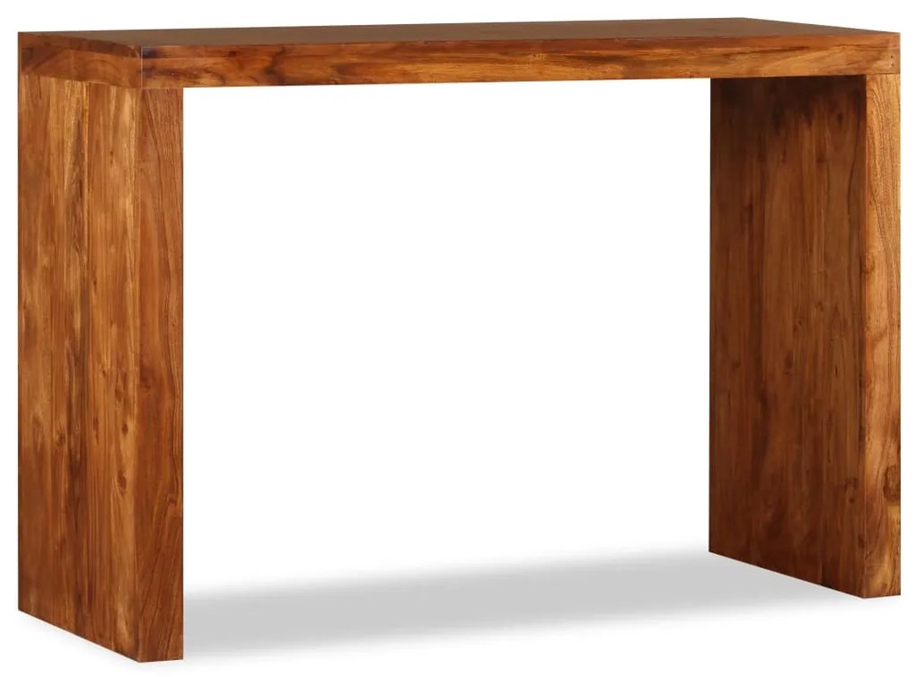 vidaXL Masă consolă, lemn masiv cu finisaj tip miere, 110x40x76 cm