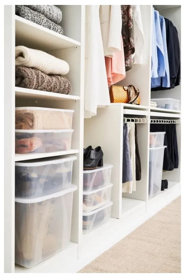 Cutie de depozitare din plastic cu capac 29 l Lona - Rotho