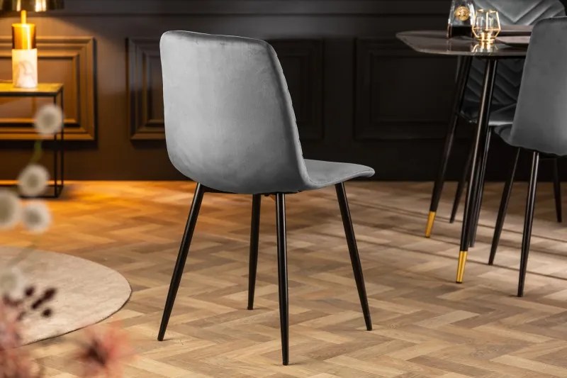Neînvins Scaun de design Amazon catifea gri