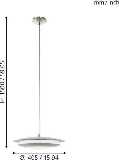 Eglo 98043 - Candelabru LED RGBW reglabil MONEVA-C LED/18W/230V