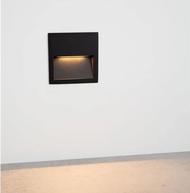 Spot incastrabil exterior IP65, LED CCT Til negru