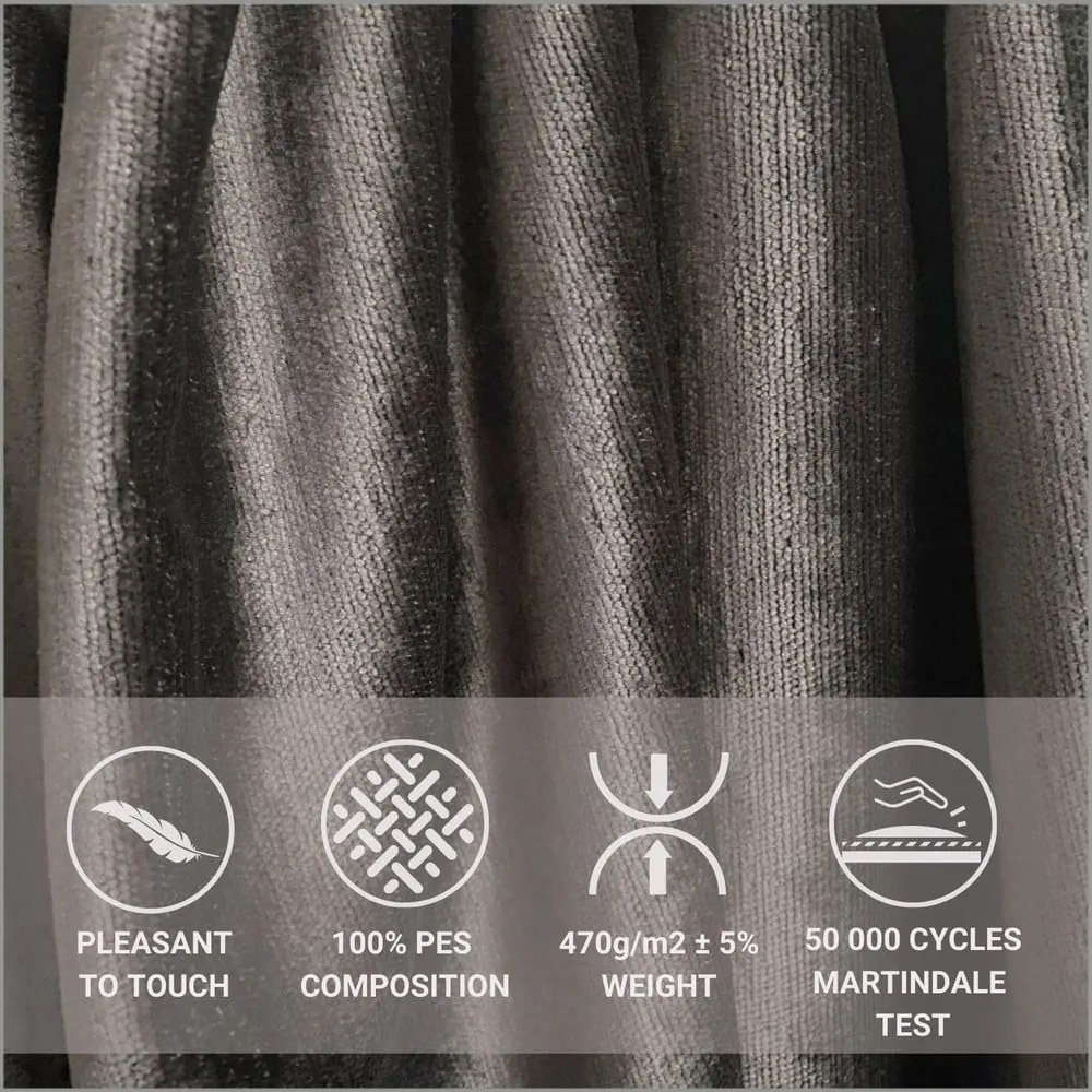 Pat boxspring gri închis cu spațiu de depozitare 200x200 cm Voyage – Maison de Rêve