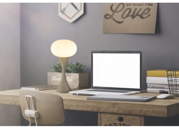 Lampă de masă Globo 21027SA LULA 1xE14/25W/230V bej