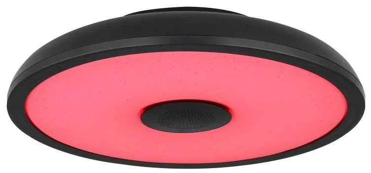 Plafoniera LED RGB cu telecomanda si difuzor RAFFY negru