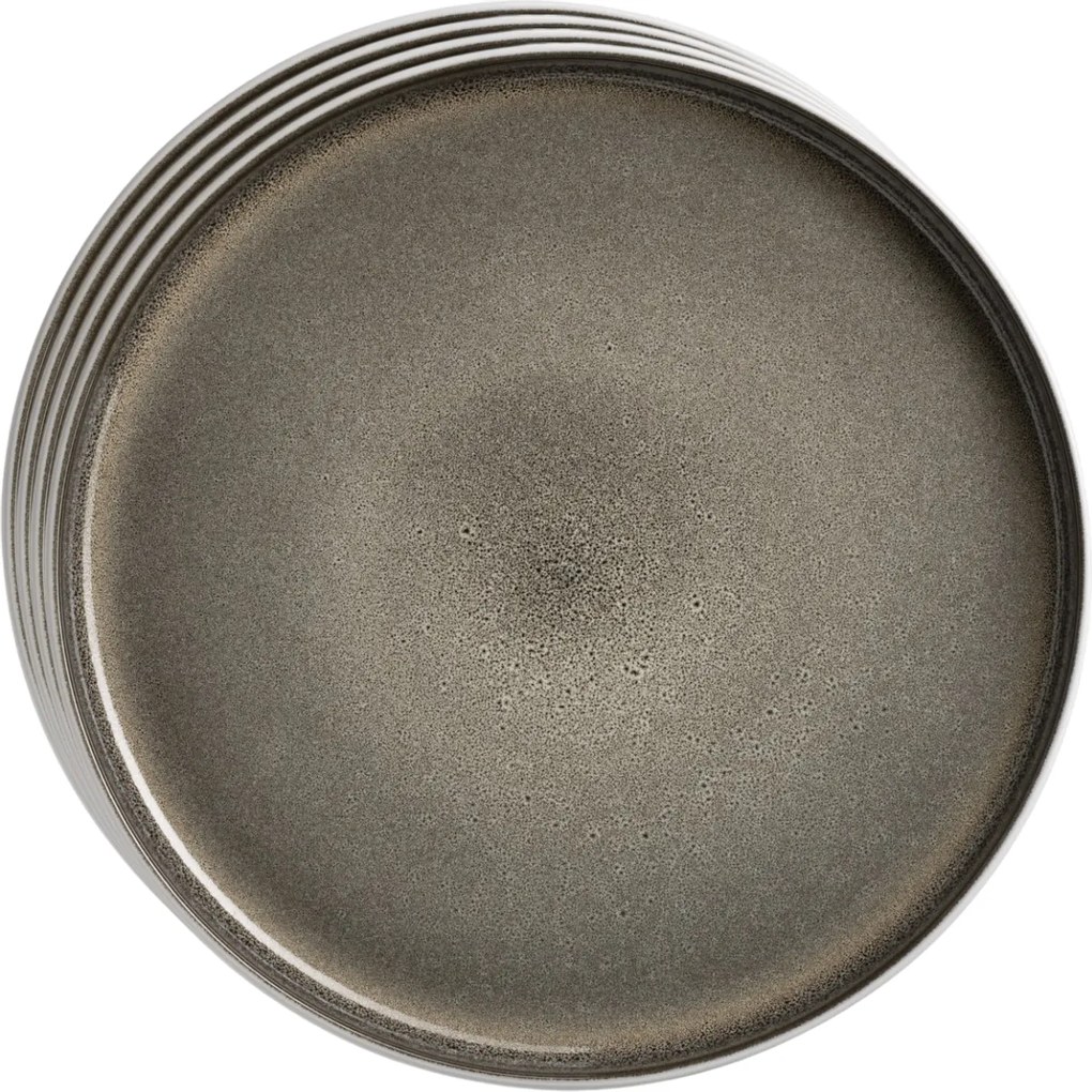 Set de farfurii plate Mäser Lunaria Brown 26 cm, 4bucăți