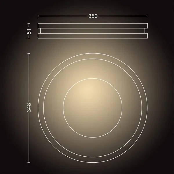 Philips 32610/31/P6 - Lampă LED Hue BEING dimabilă 27W/230V cu DO