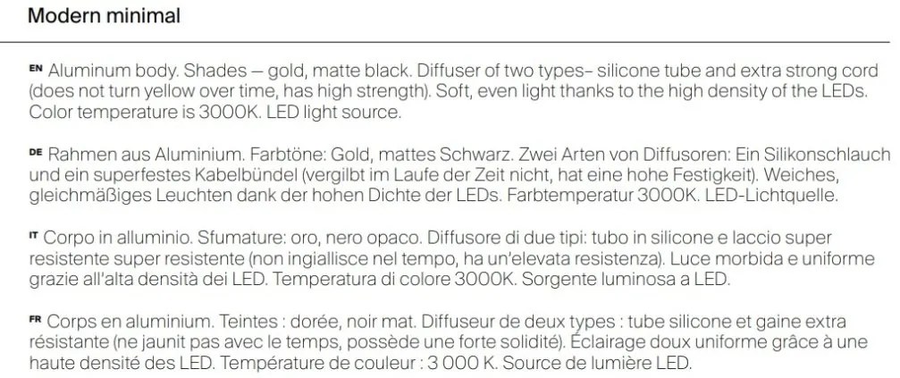 Aplica de perete LED design modern Tau