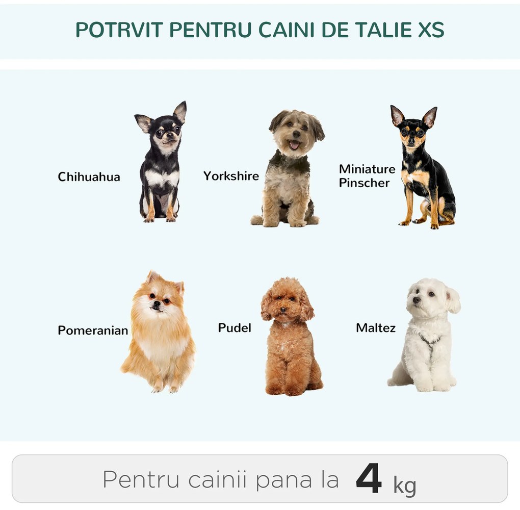 PawHut Trolley Rucsac Verde pentru Călătorii cu Animale de Companie, Confortabil și Sigur | Aosom Romania