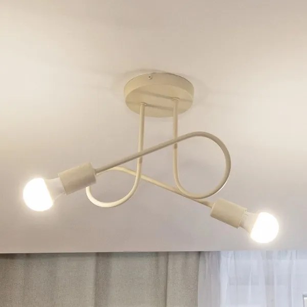 Lustră aplicată OXFORD 2xE27/15W/230V crem