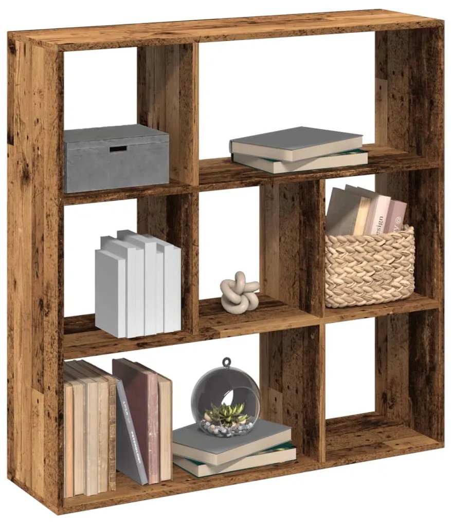 vidaXL Bibliotecă/separator cameră lemn vechi 102x29x103,5 cm lemn