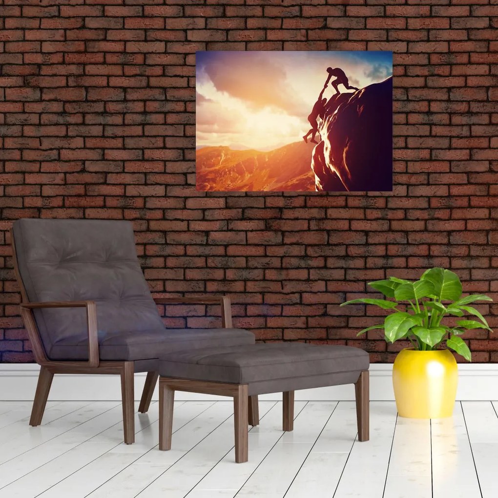 Tablou - Alpiniști (70x50 cm)