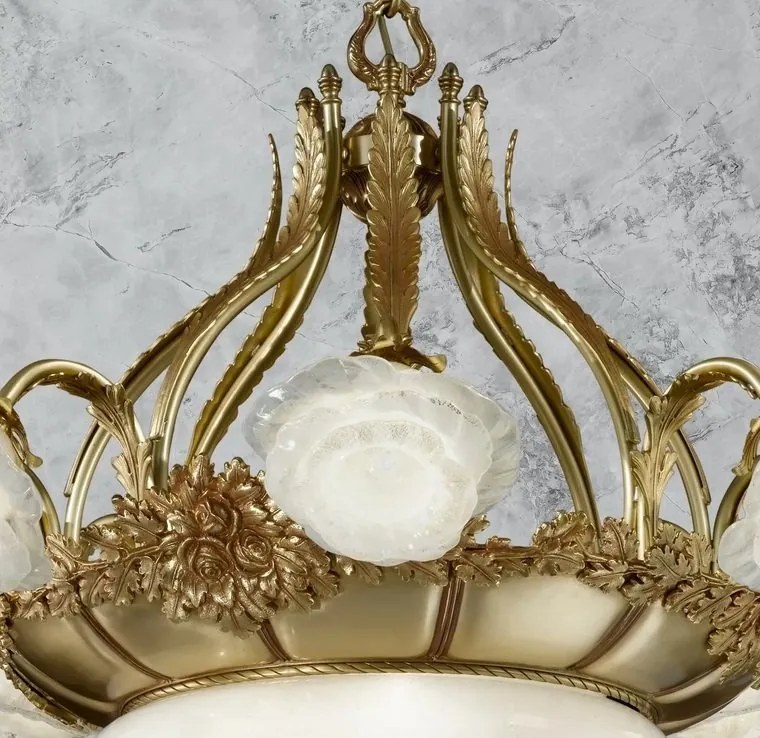 Candelabru design floral LUX realizat manual Rose