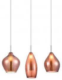 Lustra moderna AMBER MILANO 3 cupru ZZ AZ3078
