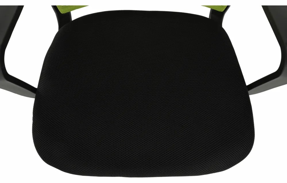 Scaun de birou, plasa verde tesatura neagra, APOLO