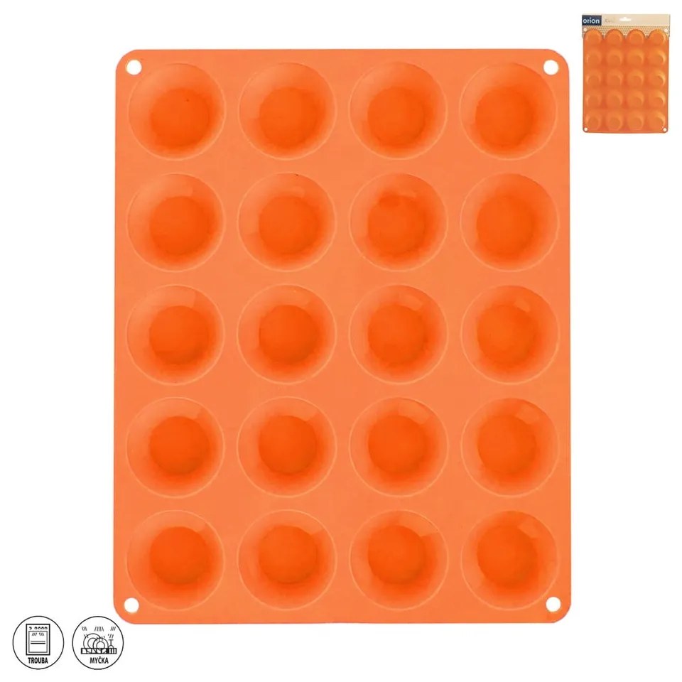 Formă de copt pentru brioșe din silicon 23,5x29 cm – Orion
