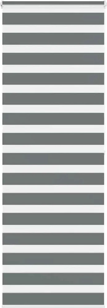 vidaXL Jaluzea tip zebra gri închis lățime țesătură 85,9 cm poliester