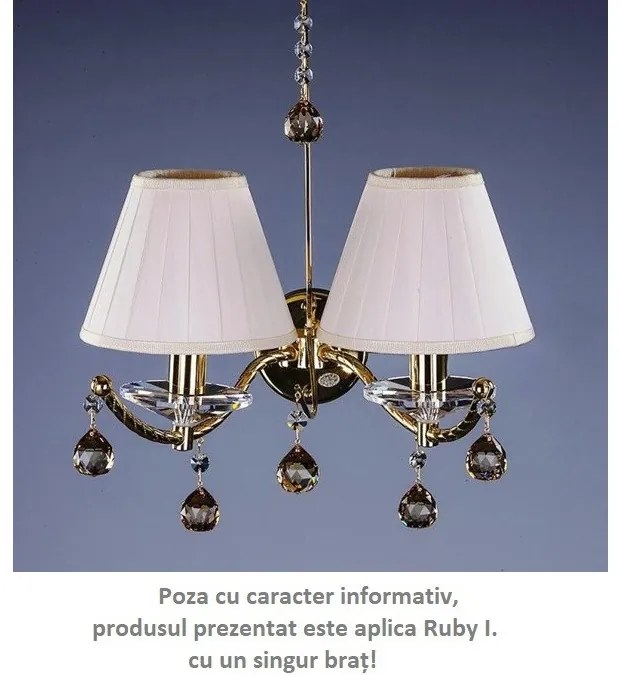 Aplica de perete Cristal Bohemia Exclusive Ruby I. CE