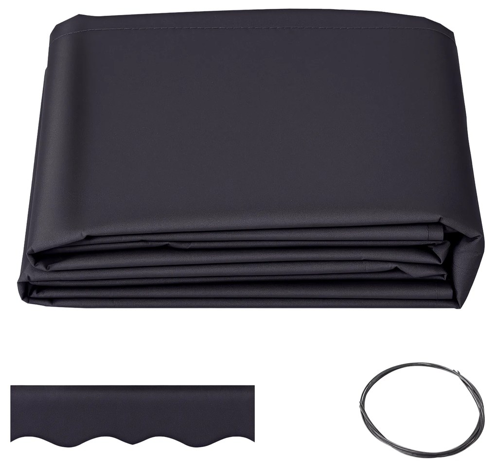 Outsunny Pânză de Schimb pentru Copertină Retractabilă Anti UV 30+, 3.47x2.9 m, Gri | Aosom Romania