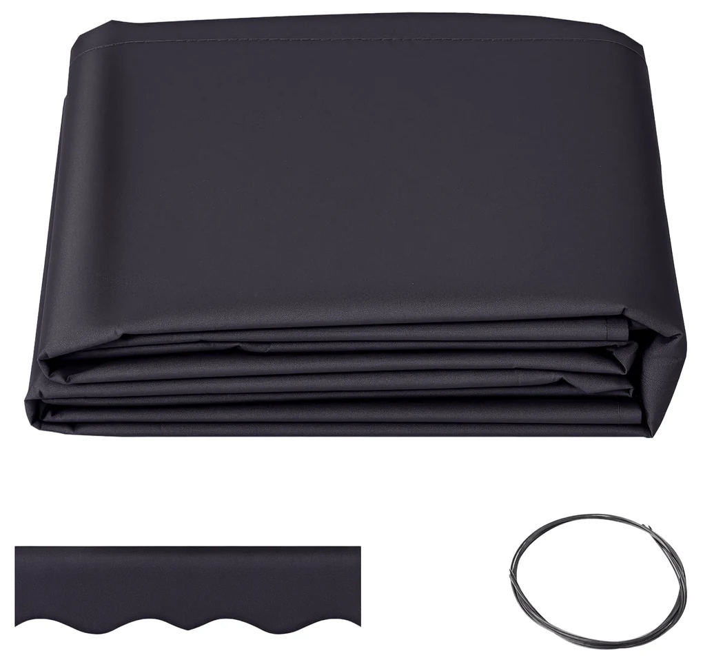 Outsunny Pânză de Schimb pentru Copertină Retractabilă Anti UV 30+, 3.47x2.9 m, Gri | Aosom Romania
