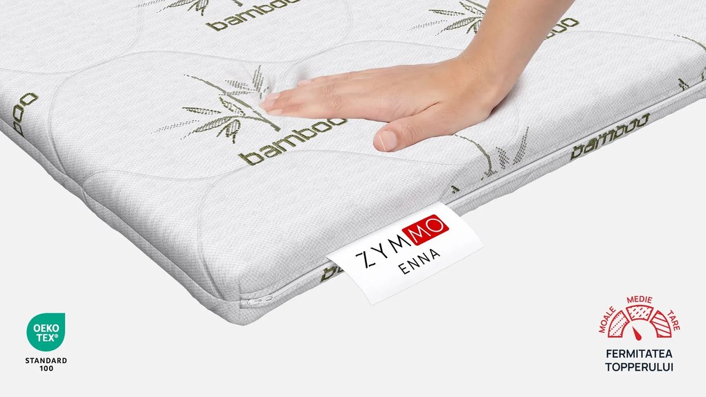 Topper saltea Zymmo, Enna, 180x200x7, Tare