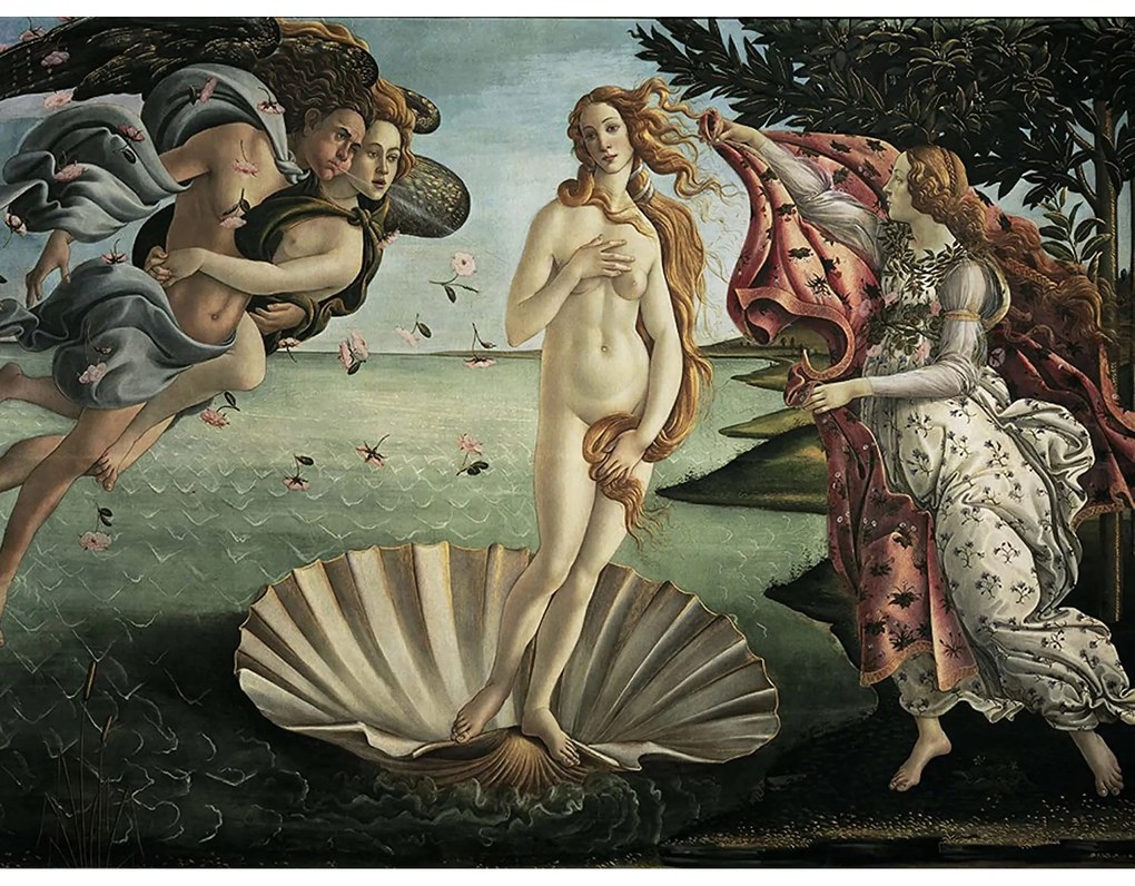 PUZZLE SANDRO BOTTICELLI: NASTEREA LUI VENUS, 1000 PIESE - RAVENSBURGER (RVSPA15769)