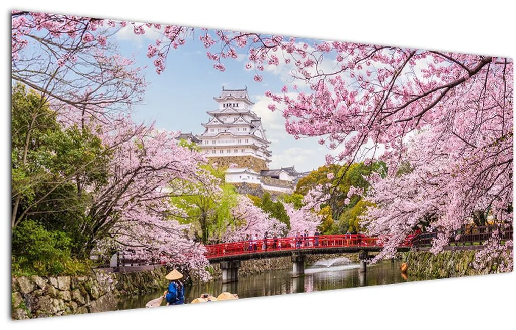 Tablou cu cireș japonez (120x50 cm), în 40 de alte dimensiuni noi