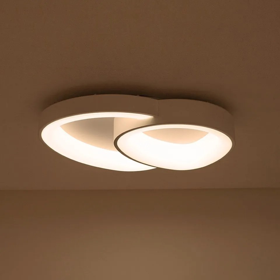 Plafoniera LED CCT cu telecomanda AREA 2 alb
