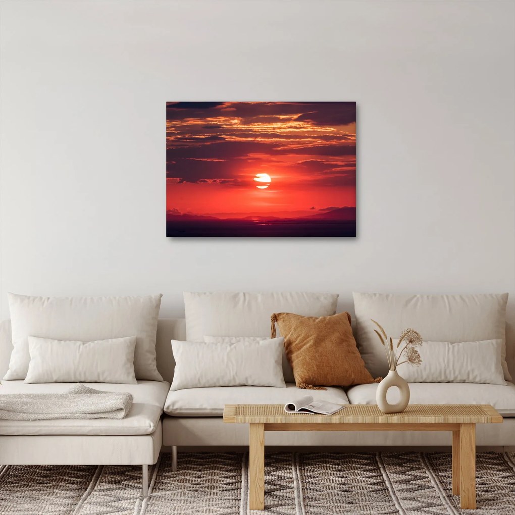 Tablou cu soarele colorat (70x50 cm)