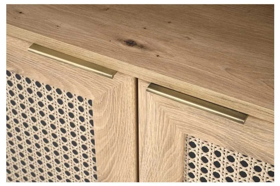 Dulap cu rafturi Rustico, stejar artisan