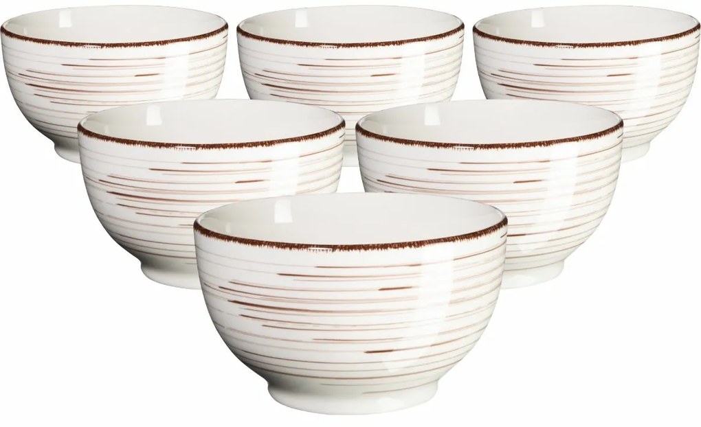 Mäser Set of 6 bowls Bel Tempo 14 cm, beige