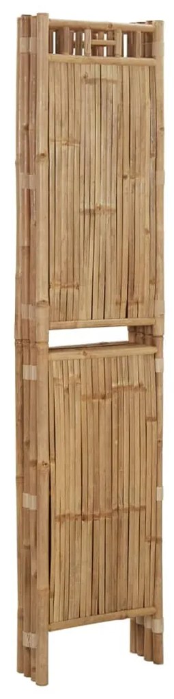 Paravan de camera cu 4 panouri, 160 x 180 cm, bambus 160 x 180 cm, 1