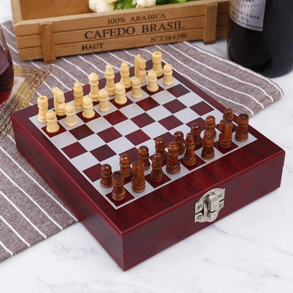 Set cadou Accesorii degustare vin Joc de Sah FRANCIS
