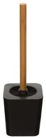 Perie wc Black bamboo, suport 11.6x38 cm