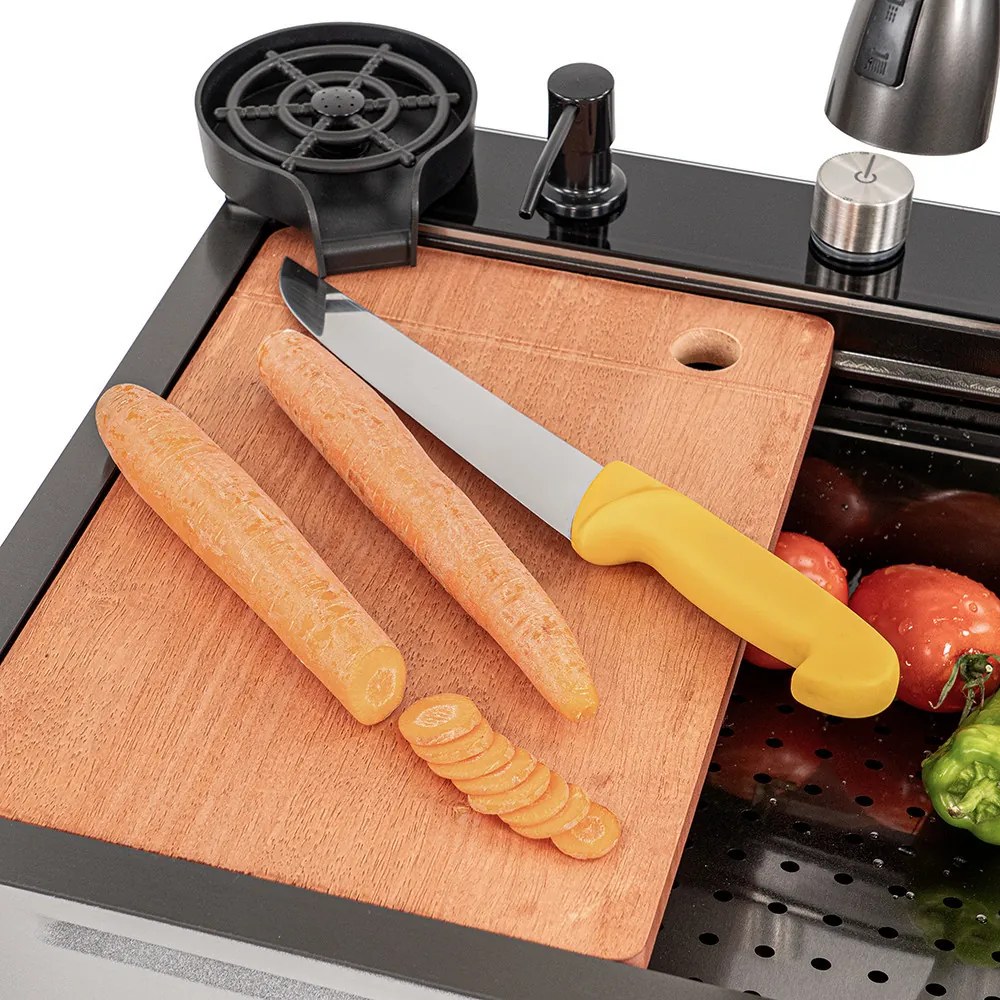 Chiuvetă multifuncțională Calandria din oțel inoxidabil