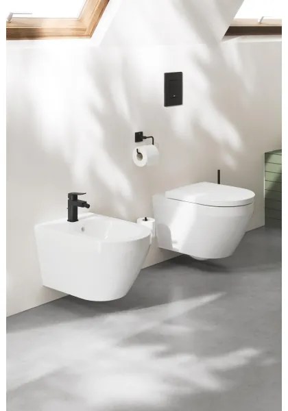 GROHE 409792430 - Suport pentru hârtie igienică de rezervă START CUBE, 13,4 x 6 cm, negru
